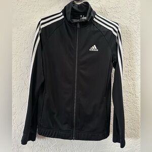 Adidas Black Jacket with White Accents